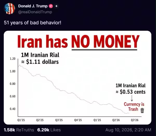 Donal trump truth post